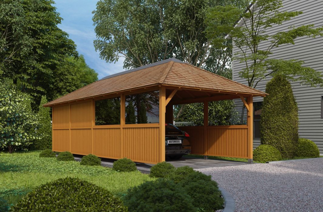 Main redwood structure