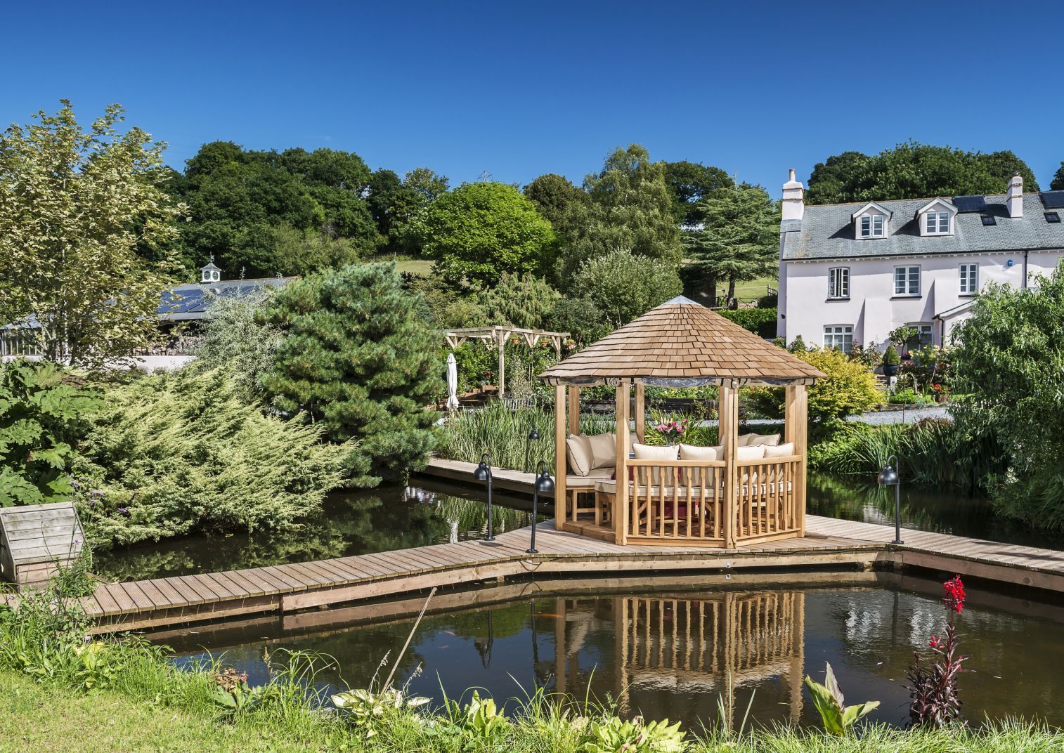 Cedar tiled or thatch roof
