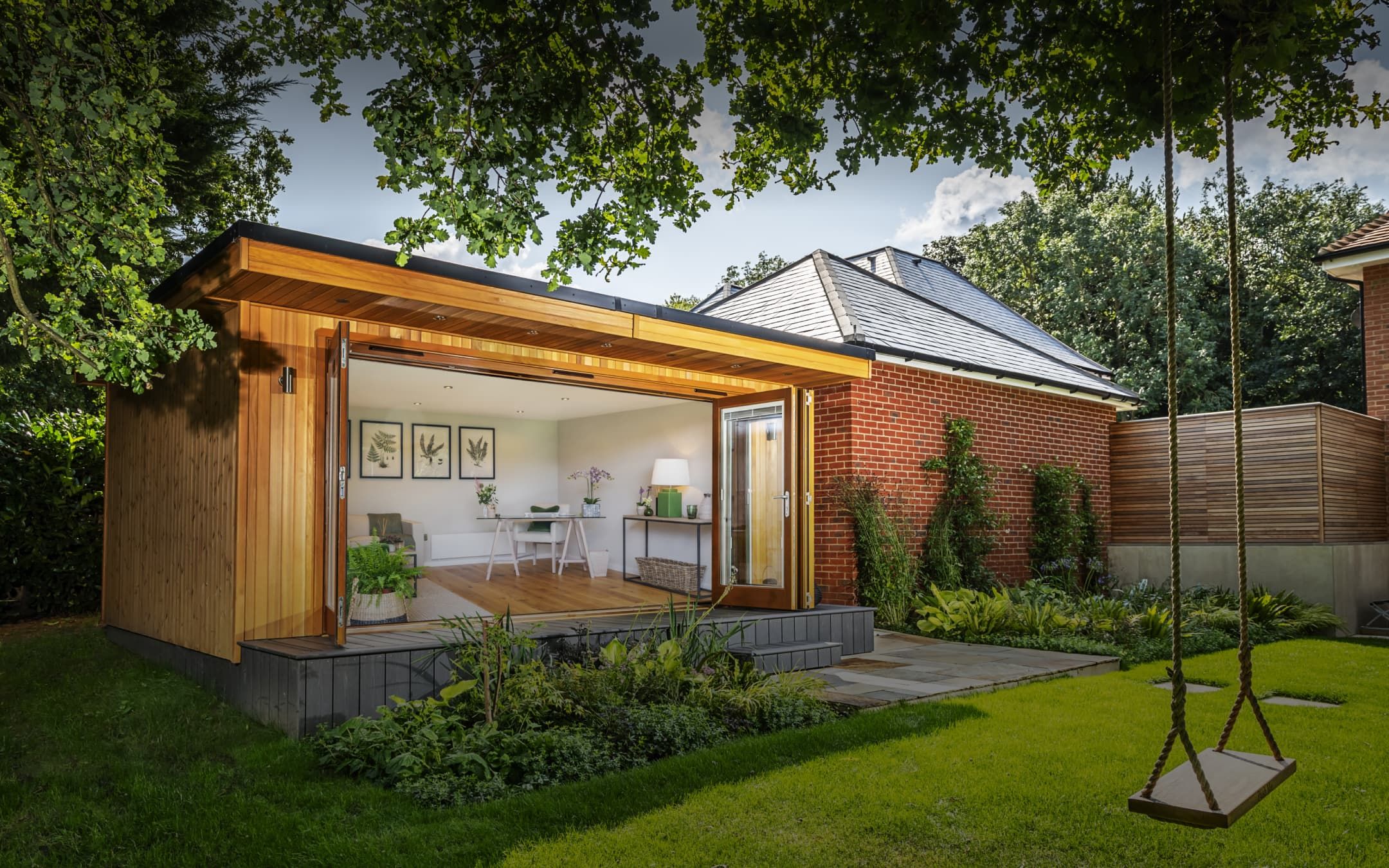 Crown Sandringham Luxury Garden Room in a garden setting
