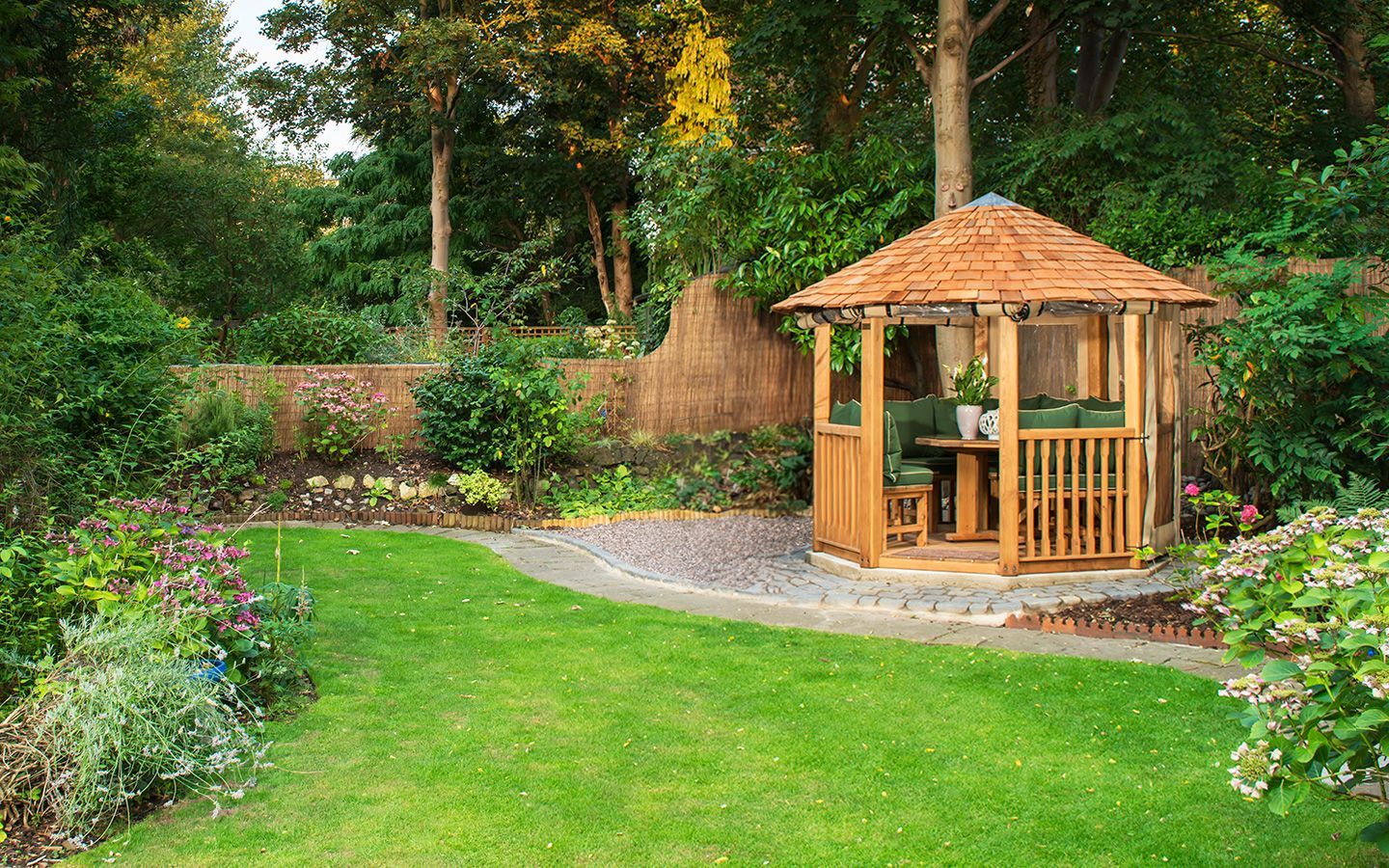 Crown Tudor in a garden setting