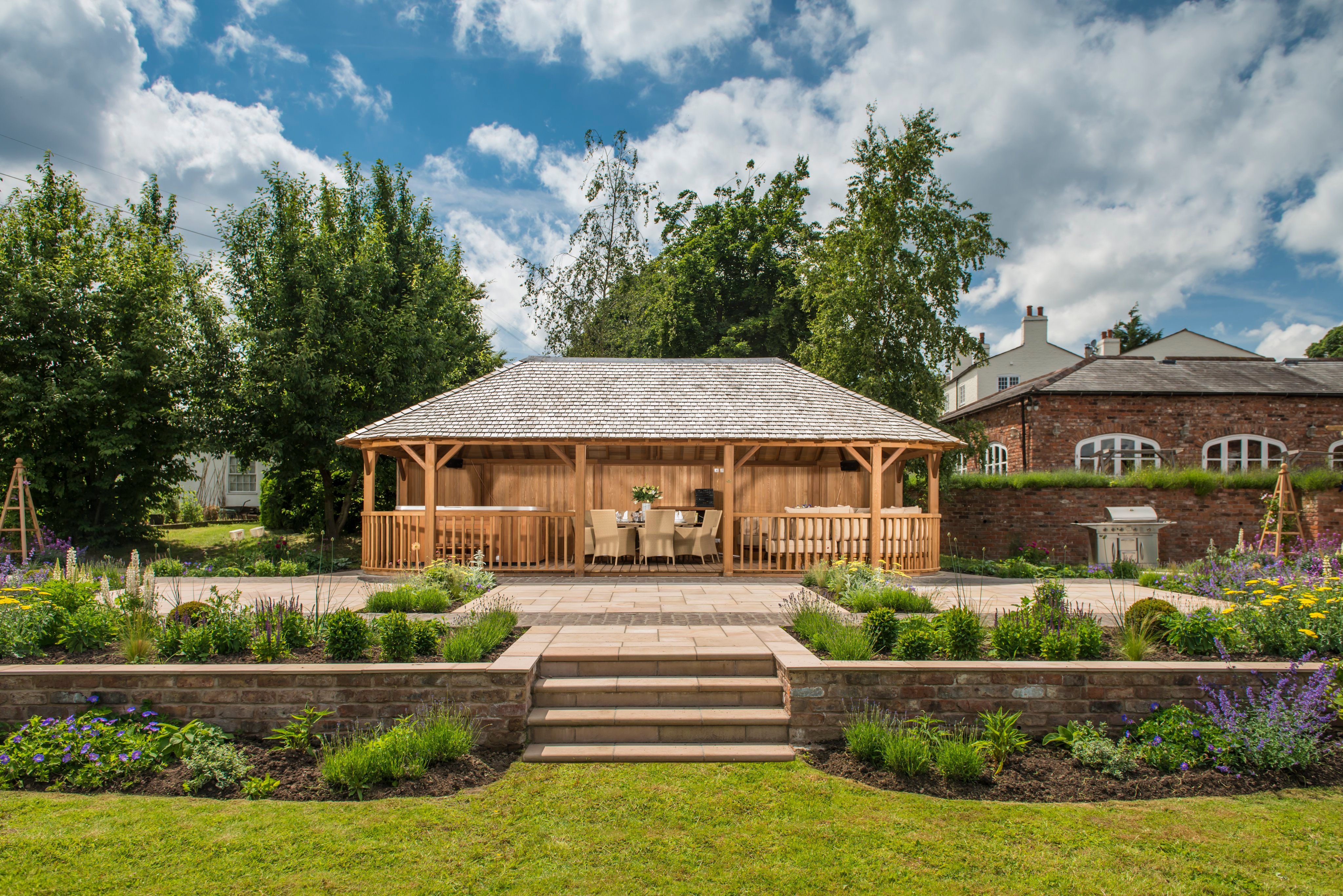 Crown Versailles in a garden setting